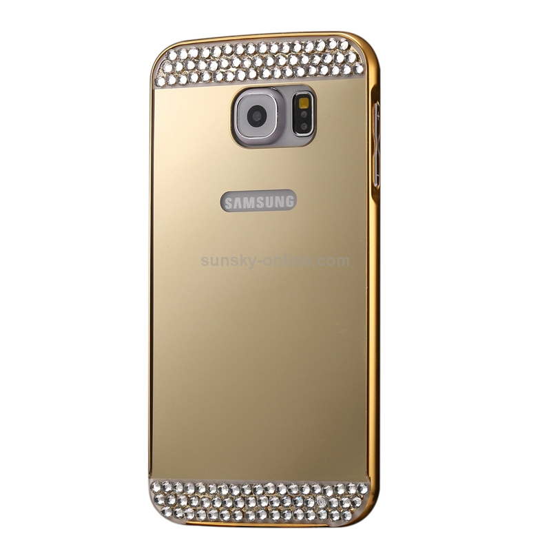 SUNSKY For Galaxy S6 Edge G925 Diamond Encrusted Push Pull Style