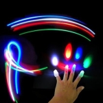 4 X LED Laser Finger light Party Time Beams Ring Torch