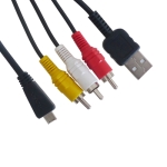 Digital Camera 2 in 1(USB + AV) Cable for SONY MD3 / W390 / T99 / WX5