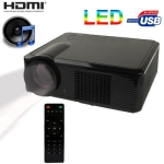 Multimedia LED Projector with Remote Control, Built in Speaker, with HDMI / USB / VGA / TV / S-Video Interface