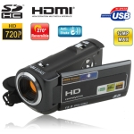 HD-66T, 720P HD 5.1 Mega Pixels 16X Zoom Anti Shake Digital Video Camera with 3.0 inch TFT LCD Screen , HDMI / USB / SD Interface and LED Fuction, 270 degree rotation, Max pixels: 12 Mega pixels (Interpolation)