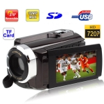 HD-SC600 Brown, 5.0 Mega Pixels Digital Camera with 3.0 inch TFT LCD Screen, 270 degree rotation, Max pixels: 16 Mega pixels (Interpolation), Support SD/TF Card