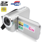 DV138, 2.0 Mega pixels 8X Zoom Portable Digital Camcorder / Video Camera with 2.5 inch TFT LCD Screen, Max pixels: 12 Mega pixels (Interpolation), Support Phone Sticker and SD/SDHC Card Function