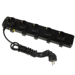 5 Way EU Power Extension Socket with RJ11 Interface, Cable Length: 2m
