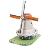 3D Puzzle Holland Windmill in London Model Card Kit (45pcs)
