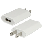 US Plug USB Charger for iPhone 5, iPad mini, iPhone 4 & 4S, iPhone 3GS/3G, iPod Touch (White)