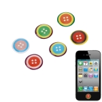 High Quality Button Epoxy Sticker for iPhone/ iPad/ iPod Touch (6 pcs in one packaging, the price is for 6 pcs)