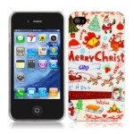 Christmas Style Plastic Case for iPhone 4
