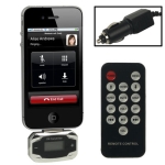 Mini Blue Light LCD Display FM Transmitter with Car Charger for iPhone 4 & 4S / 3GS / 3G / iPod