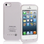 2500mAh Smooth Surface External Battery / Power Bank for iPhone 5 (White)