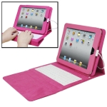 Foldable Leather Protective Case with Keyboard for iPad, Plug and Play