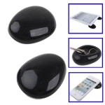Eco-friendly Materials,Smart Pebble-Universal Silicone Cradle, Prevent Slippery and Hot (Black)