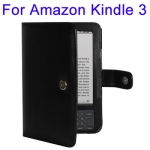 Leather case for Amazon Kindle 3 (Black)