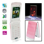 F8 Pink, Bluetooth FM function Clamshell Design Mobile Phone, Dual sim card Dual standby, Dual band, Network: GSM900 / 1800MHZ