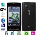 STAR X10 TV, 3.8 inch QVGA Touch screen, Dual sim card Dual standby Dual camera, Bluetooth FM function Wifi & JAVA & TV (PAL/NTSC/SECAM) Mobile Phone, Swing change the wallpaper, Quad band, Network: GSM850/ 900 / 1800/ 1900MHZ