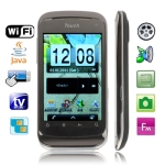 HI7 Black, Analog TV(PAL/NTSC/SECAM), Wifi JAVA Bluetooth FM function Touch Screen Mobile Phone, Dual Sim cards Dual standby, Quad band, Network: GSM850/ 900 / 1800/ 1900MHZ