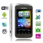 A3 Silver, GPS + Android 2.3 Version, Analog TV (SECAM/PAL/NTSC), Wifi Bluetooth FM function Capacitive Touch Screen Mobile Phone, Dual Sim cards Dual standby Dual Cameras, WCDMA + GSM Network, Band (WCDMA): 850/1900/2100MHZ; Band (GSM): 850/900/1800/1900MHZ