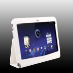 Leather Case with Holder for Motorola Xoom (White)