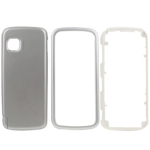 Full Housing Cover for Nokia 5230, with logo (Silver)