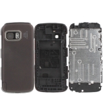 Full Housing Cover for Nokia 5800 With Full Touch-Screen, with logo (Maroon)