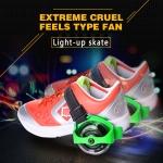 Flashing rollers, Light-up skate, Max Load: 45kg (Green)
