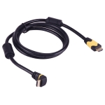 HDMI 19 Pin Male to Male Gold Plated Bend Cable, Length: 1.5m (1.3 Version)