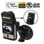 1080P Full HD 2.0 inch Screen Vehicle DVR, Support 4X Digital Zoom / Night Vision / SD Card / 120-degree View Angle / HDMI Output / TV-Out / Loop Recording