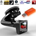SH818 Black, 2.0 inch HD 1080P Car Driving Recorder DVR with E-dog Radar Detector G-sensor Car Black Box Camera Radar Detection Edog , Language: English