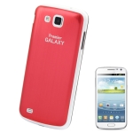 Metallic Brushed + Plastic Material Replacement Battery Cover for Samsung Galaxy Premier / i9260 (Red)