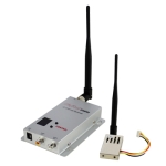 1.2GHz 1000mW 4 Channels Digital Wireless AV transmitter & receiver, Compatible with small unmanned aircraft systems