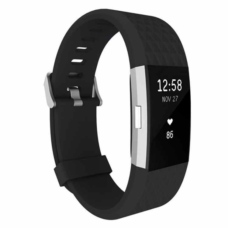 For Fitbit Charger 2 Bracelet Watch Diamond Texture TPU Watchband, Full Length: 23cm(Black)
For Fitbit Charger 2 Bracelet Watch Diamond Texture TPU Watchband, Full Length: 23cm(Black)
