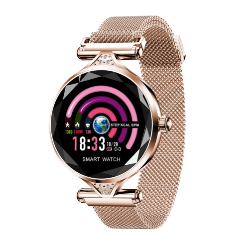 

H1 1.04 inch IPS Color Screen Women Smartwatch IP67 Waterproof, Support Call Reminder /Heart Rate Monitoring /Blood Pressure Monitoring/Sedentary Reminder /Sleep Monitoring (Gold)