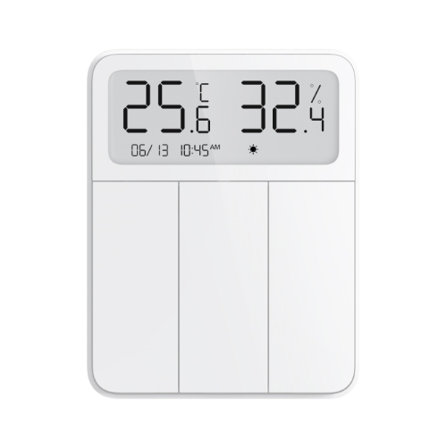 Original Xiaomi Mijia ZNKG03HL 3 Keys Smart Display Screen Lamps Wall Switch, Support Mobile Phone Remote Control
Original Xiaomi Mijia ZNKG03HL 3 Keys Smart Display Screen Lamps Wall Switch, Support Mobile Phone Remote Control