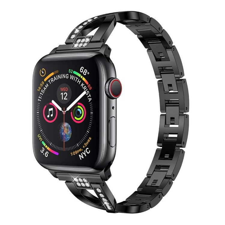 Colorful Diamond Stainless Steel Watchband for Apple Watch Series 5 & 4 40mm / 3 & 2 & 1 38mm(Black)
Colorful Diamond Stainless Steel Watchband for Apple Watch Series 5 & 4 40mm / 3 & 2 & 1 38mm(Black)