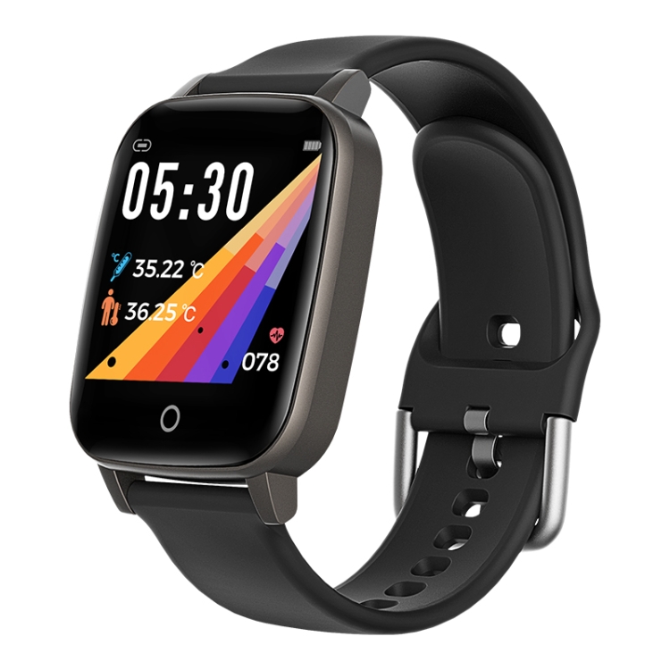 T1 Body Temperature Measurement Smart Sports Watch, 1.3 inch Screen, IP67 Waterproof, Support Automatic Temperature and Heart Rate Monitoring / Sleep Monitoring / Sedentary Reminder(Black)
T1 Body Temperature Measurement Smart Sports Watch, 1.3 inch Screen, IP67 Waterproof, Support Automatic Temperature and Heart Rate Monitoring / Sleep Monitoring / Sedentary Reminder(Black)