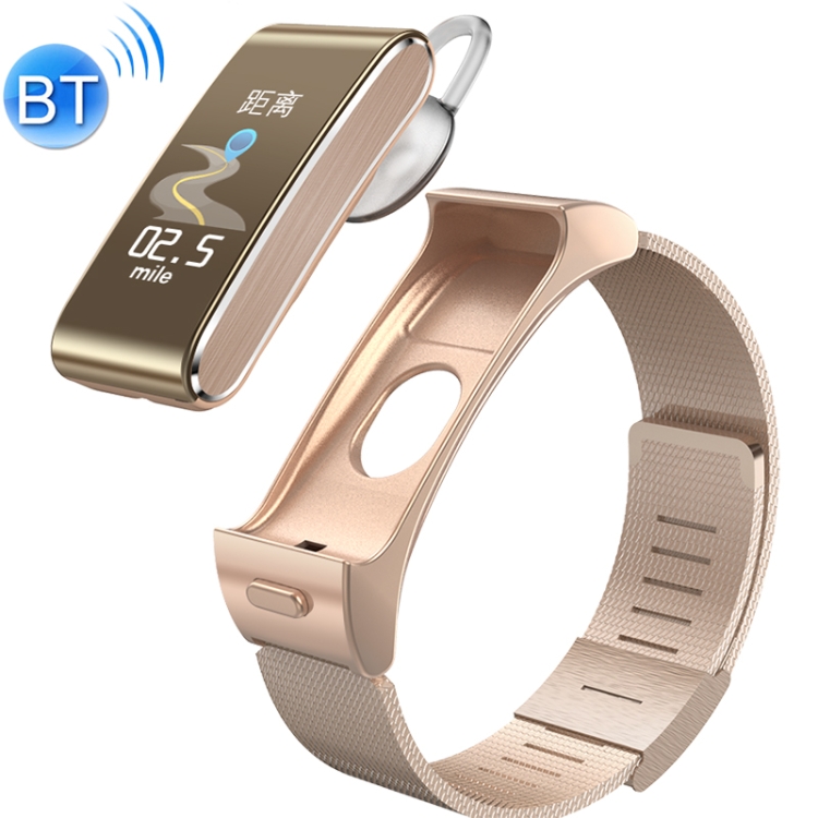 iTalk B3 Pro 1.08 inch Color Screen Bluetooth Headset + Smart Bracelet with Steel Watchband, Support AI Voice Control / Sports Health Monitor / Message Push (Gold)
iTalk B3 Pro 1.08 inch Color Screen Bluetooth Headset + Smart Bracelet with Steel Watchband, Support AI Voice Control / Sports Health Monitor / Message Push (Gold)