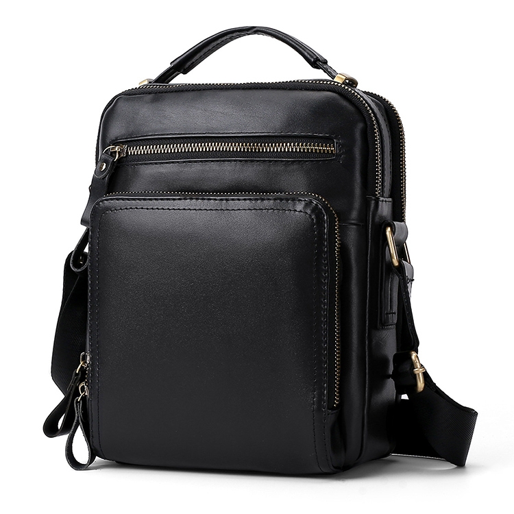 6028 Multifunctional Fashion Top-grain Leather Messenger Bag Casual Men Shoulder Bag (Black)
6028 Multifunctional Fashion Top-grain Leather Messenger Bag Casual Men Shoulder Bag (Black)