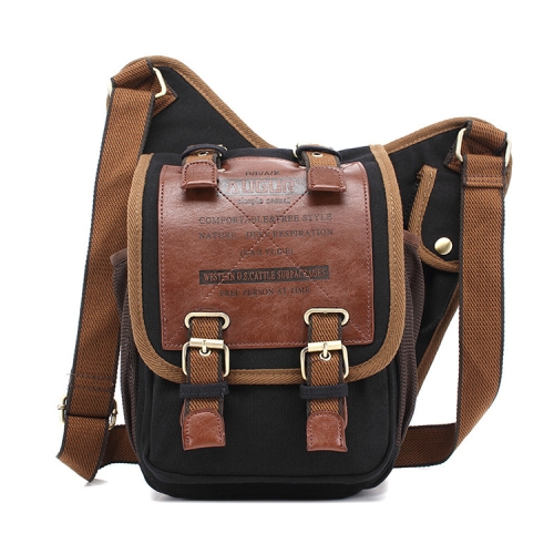 AUGUR 2136 Men Multi-function Retro Canvas Knight Bag Shoulder Messenger Crossby Bag (Black)
AUGUR 2136 Men Multi-function Retro Canvas Knight Bag Shoulder Messenger Crossby Bag (Black)