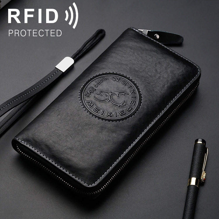 W111 Antimagnetic RFID Men Cowhide Leather Multifunctional Wallet Business Handbag
W111 Antimagnetic RFID Men Cowhide Leather Multifunctional Wallet Business Handbag