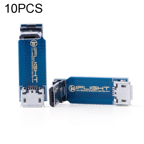 10 PCS iFlight L-Type Adapter Plate Micro USB Male to Female Support Data Transmission Synchronization for RC FPV Racing
10 PCS iFlight L-Type Adapter Plate Micro USB Male to Female Support Data Transmission Synchronization for RC FPV Racing