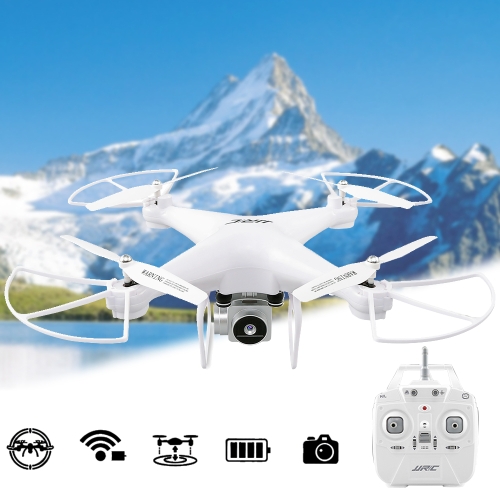 

JJR/C H68 4-Channel Quadcopter with 2MP WiFi Camera Video & Photographing & Light Control & Remote Control & Adjustable Camera,Support Headless Mode,Altitude Hold(White)