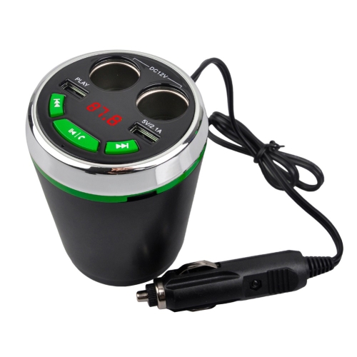 A23 Multi-function Car Kit Bluetooth Charger Cigarette Lighter, Support Bluetooth / TF Card / USB Disk / USB(Green)
A23 Multi-function Car Kit Bluetooth Charger Cigarette Lighter, Support Bluetooth / TF Card / USB Disk / USB(Green)