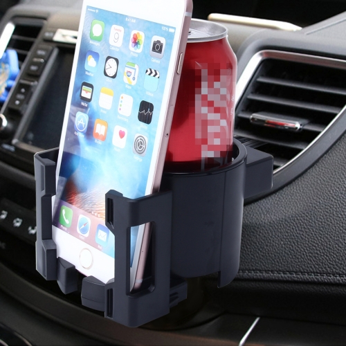 

SHUNWEI SD-1026 Car Auto Multi-functional ABS Air Vent Drink Holder Bottle Cup Holder Phone Holder Mobile Mount(Black)