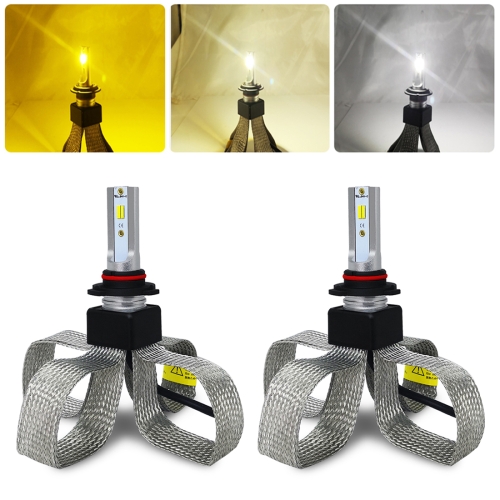 2 PCS T9 HB4 / 9006 9-36V / 25W / 3000K 4300K 6000K / 3000LM IP68 Car Triple Color LED Headlight Lamps
2 PCS T9 HB4 / 9006 9-36V / 25W / 3000K 4300K 6000K / 3000LM IP68 Car Triple Color LED Headlight Lamps