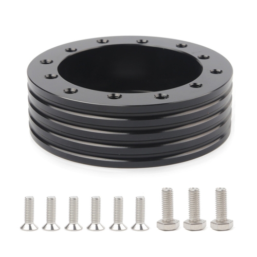 Car Hub for 6-Hole to 3-Hole Steering Wheel Adapter Boss Kit Steering Wheel Spacer Bolts (Black)
Car Hub for 6-Hole to 3-Hole Steering Wheel Adapter Boss Kit Steering Wheel Spacer Bolts (Black)