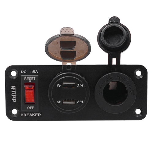 ZH-846A1 Multi-function Combination Switch Panel Voltmeter + Cigarette Lighter Socket + Central Console Power Off Switch + Dual USB Charger for Car RV Marine Boat
ZH-846A1 Multi-function Combination Switch Panel Voltmeter + Cigarette Lighter Socket + Central Console Power Off Switch + Dual USB Charger for Car RV Marine Boat