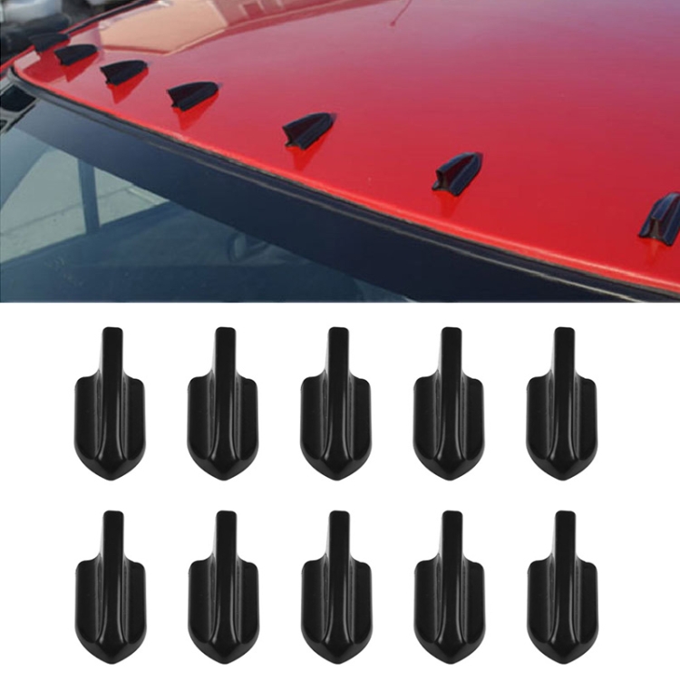 10 PCS Universal Car Black Shark Fin Diffuser Vortex Generator Roof Spoiler
10 PCS Universal Car Black Shark Fin Diffuser Vortex Generator Roof Spoiler