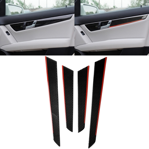 4 PCS Car Carbon Fiber Red Inner Door Panel Decorative Sticker for Mercedes-Benz W204 2007-2013
4 PCS Car Carbon Fiber Red Inner Door Panel Decorative Sticker for Mercedes-Benz W204 2007-2013