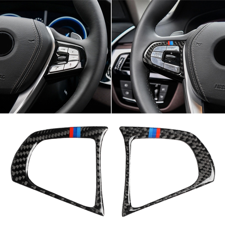Car Tricolor Carbon Fiber Steering Wheel Button Configuration B Decorative Sticker for BMW 5 Series G30/G38 X3 G01/G08
Car Tricolor Carbon Fiber Steering Wheel Button Configuration B Decorative Sticker for BMW 5 Series G30/G38 X3 G01/G08
