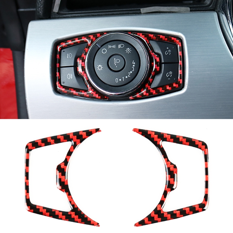 2 in 1 Car Carbon Fiber Headlight Switch Button Frame Decorative Sticker for Ford Mustang
2 in 1 Car Carbon Fiber Headlight Switch Button Frame Decorative Sticker for Ford Mustang